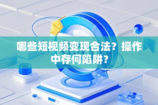 哪些短视频变现合法？操作中存何陷阱？
